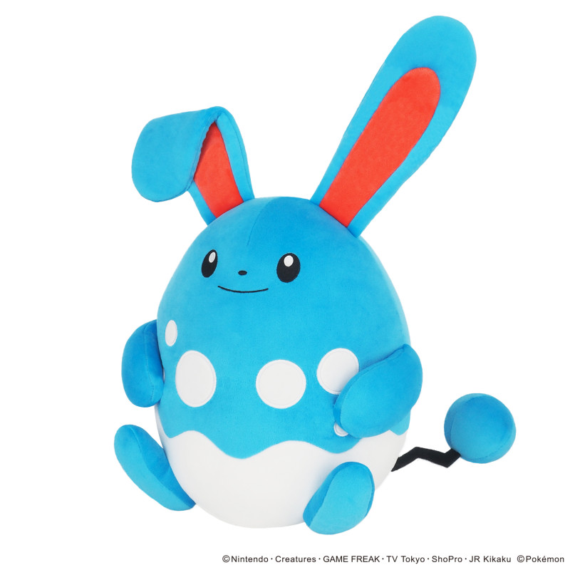 Officiële Pokemon knuffel squishy Azumarill knuffel kussen 43cm, San-ei Potehagu